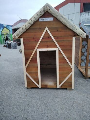 домик для большой собаки: Taxta it evi – əl işi - Material: tam ağac (lövhə), möhkəm karkaslı — 10