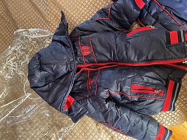 ust geyimler: Uşaq üçün qışlıq şişmə gödəkçə 4-5yaş əkizlər üçün - Rəng: tünd göy — 5