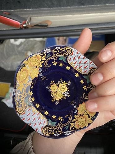 çini qablar: Bohemia “Haas & Czjzek” kiçik boşqab – Original Cobalt seriyası - — 1