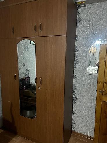 gencede qapi: Geniş aynalı paltar şkafı - Material: taxta/laminat örtüklü, isti — 2