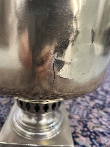 samovar od: Qədim samovar, 1899 il, Mis, Vəziyyəti: Qeyri-qənaətbəxş — 4