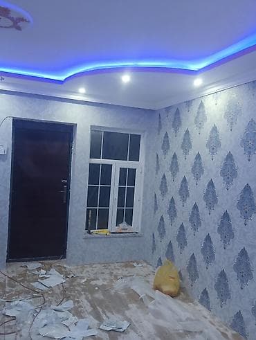 evlerin temiri ve dizayni: Daxili təmir və dekorasiya xidməti - Divar kağızı vurulması: klassik — 2