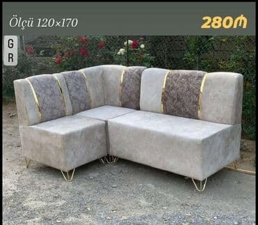 Künc divan, Yeni, Açılmayan, Bazasız, Parça, Rayonlara çatdırılma