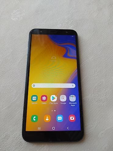 Samsung Galaxy J6 Plus, 32 GB, rəng - Qara, Sensor, Barmaq izi, İki sim kartlı