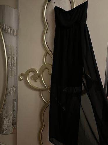 mirvari reng: Qara gecə/plaj paltarı - Rəng: qara - Model: nazik spaghetti askılı — 2