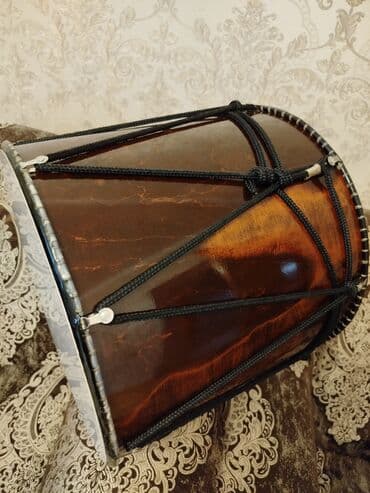 nerd taxta sekilleri: Balaban (nağara) tipli ikitərəfli davul - Korpus: cilalanmış ağac — 4