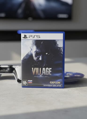 Nintendo Switch: Ps5 üçün Resident Evil village oyun az işlenib diskde cızıq yoxdur rus — 1