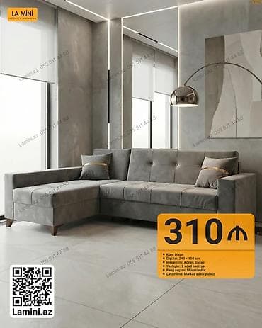 Künc divan, Açılan, Bazalı, Parça, Şəhərdaxili pulsuz çatdırılma — 1