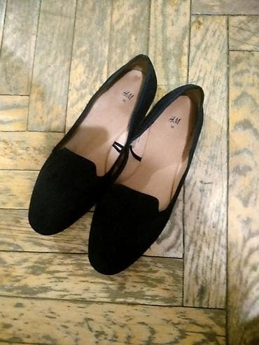 H&M qadın loaferləri - Rəng: qara - Model: klassik loafer/ketr