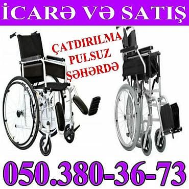 İcarə və satış üçün əlil arabaları - Komfortlu oturacaq və arxa