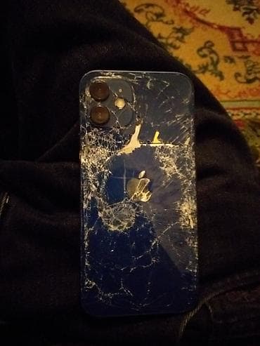 imac ikinci el: IPhone 12, 128 GB, Mavi, Qırıq — 1