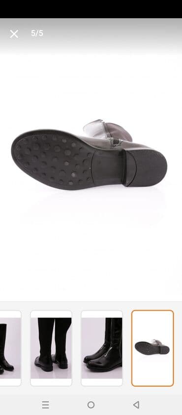 sapaskiler: Çəkmə, Ölçü: 39, rəng - Qara, Yeni — 3