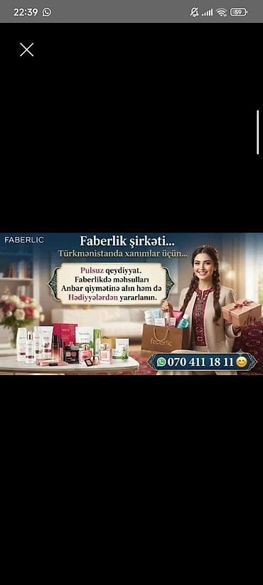 Faberlic şirkətinin məhsulları – kosmetika və fərdi qulluq
