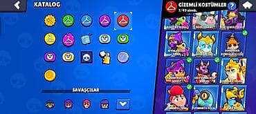 Ovçuluq və balıqçılıq: Brawl Stars hesabı – yüksək inkişaflı profil - Kupa yolu: 40.576 (ən — 7