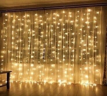 Электрические гирлянды: Yağış işıqlar Hem çölde hem içeride istifade etmek olur Uzunluq — 6