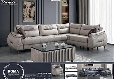 Roma künc divan – Damla mebel kolleksiyası Fabrik istehsalı