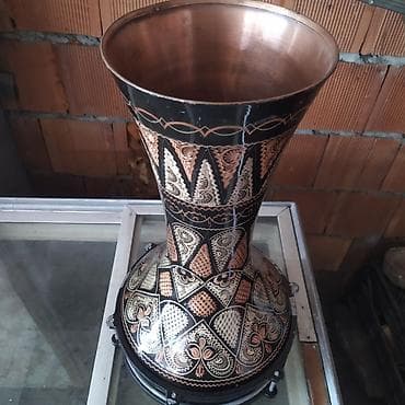 elektro gitara satışı: Kirmızıgül markalı əl işi darbuka (doumbek) - Material: Mis gövdə, əl — 2