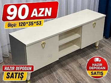 haz: TV tumbası / TV altlığı - Qiymət: 90 AZN - Ölçü: 120 × 35 × 53 sm - — 1