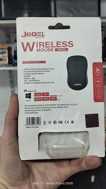 dvi to hdmi: JEDEL W920 simsiz optik siçan - Bağlantı: 2.4 GHz USB nano qəbuledici — 2