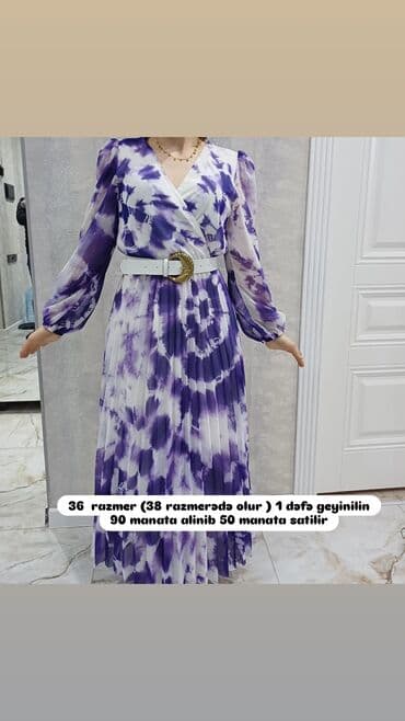 женское платье с воланом: Qadın geyimləri – müxtəlif modellər və ölçülər 1) Qara midi don - — 3