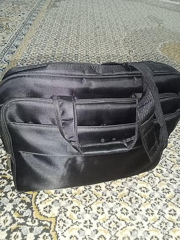 notebook 200: Qara rəngdə çoxgözəl noutbuk/iş çantası - Material: sıx, suya — 3