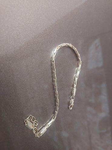 Личные вещи: Gümüş rəngli zəncir qolbaq - Material: metal ərintisi, gümüş rəngli — 2