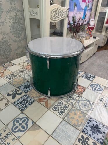 dicey aparatı: Yaşıl rəngli baraban (tək baraban) - Korpus: yüksək parlaqlıqlı yaşıl — 2