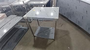 Asia: Paslanmayan poladdan istehsal olunmuş peşəkar mətbəx masaları və rəfli — 6