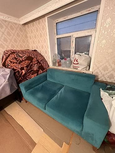 stol stul islenmis: Mini-divan, Açılmayan, Bazasız, Vеlur parça, Çatdırılma yoxdur — 1