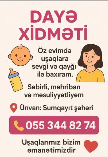 plasmas cən təmiri: Daya xidməti Öz evimdə uşaqlara sevgi və qayğı ilə baxıram. Səbirli — 1