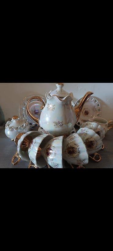 sud separatoru: Çay dəsti, rəng - Ağ, Farfor, Yaponiya — 2
