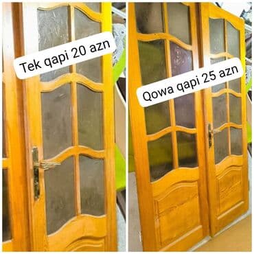 qara pol taxtasi: *1 eded qowa qapi 25 Azn.* *1 eded tek qapi 20 Azn.*. Unvan H.Aslanov — 1