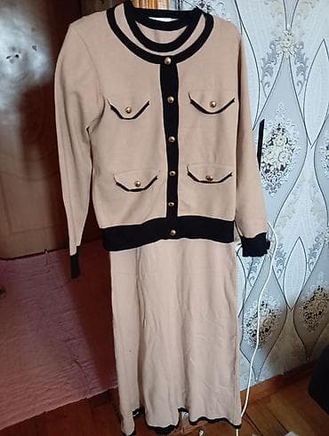 qəhvəyi bodilər: Qadın geyimləri dəsti - Uzun qollu, açıq çəhrayı rəngdə nazik — 2