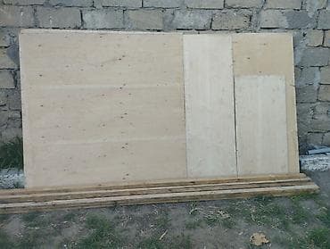qapi taxta: Faner və taxta materialları dəsti - Müxtəlif ölçülərdə faner — 1