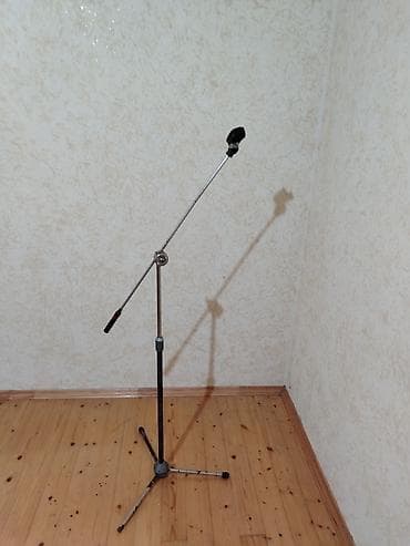ucuz tar: Mikrofon üçün tənzimlənən tripod dayağı - Material: metal — 1