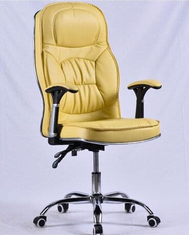 офисные кресла: Новый, С колесиками, Рукояти не регулируются, Кожа — 9