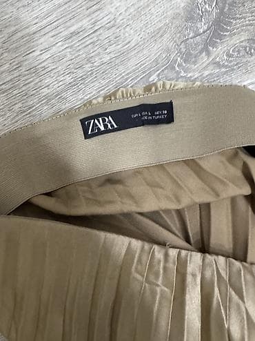 Миди Юбка, Zara, Атлас, M — 2