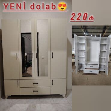 детская одежда на заказ: *YENİ dolab 220₼* Ölçü:Eni 1.60 hün 2 Rəng seçimi var çatıdırılma — 1