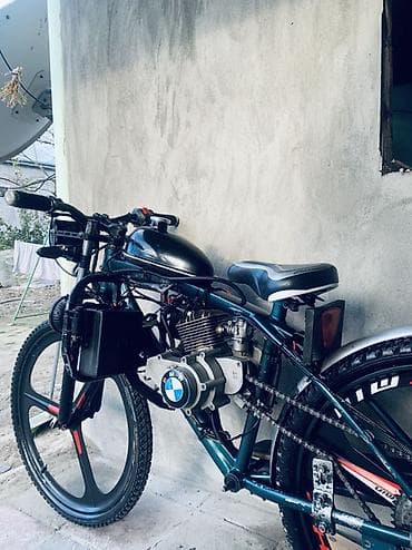 r14 tekerler: Benzin mühərrikli velosiped – custom yığılıb - Çərçivə üzərində — 1