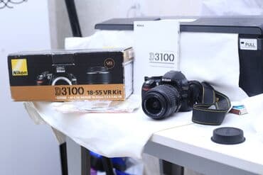 islenmis notebook satisi: NIkon d3100 satilir 18-55mm lens batayrea ve zaryadnoy 4 gb kart — 1