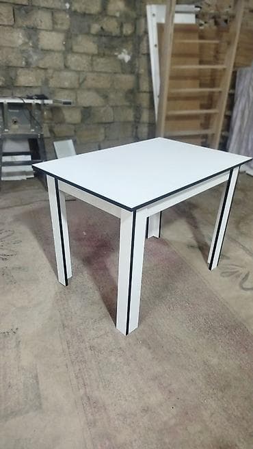 Mətbəx üçün, Yeni, Açılmayan, Dördbucaq masa, 4 stul