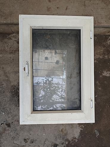 İşlənmiş İkiqat şüşə paketi Plastik pəncərə, Еni: 70 sm, Uzunluğu: 100 sm — 2