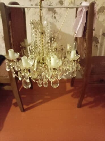 Asılqanlar: Çılçıraq, 6 lampa, Şüşə — 1