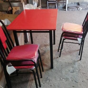 барные столы и стулья: Stullar ilə, Dördbucaq masa, 4 nəfər, Azərbaycan, Zəmanətli, Kredit yoxdur, Ödənişli quraşdırma — 30