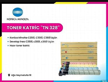 Ofis avadanlığı: Toner kartric “TN 328” – Konica Minolta/Develop üçün Uyğunluq: - — 1