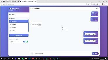 Web site cox funksiyali chat sistemi Xüsusiyyətlər: - Mətni ani — 8