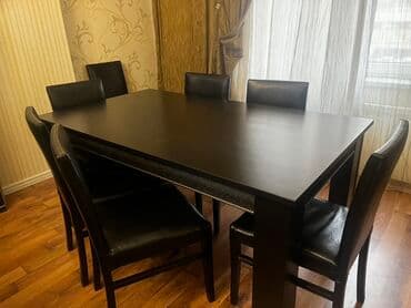 ağ qara mətbəx mebelləri: Masa və oturacaqlar — 4