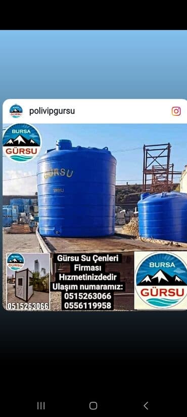 ikinci əl su cəni: Bak, Plastik, 10000 l l, Yeni, Rayonlara çatdırılma, Pulsuz çatdırılma — 5