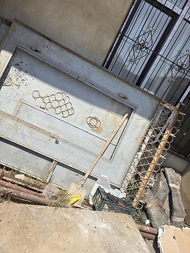 qapi darvaza: Metall darvaza və piyada qapısı dəsti - Material: qalın metal təbəqə — 2