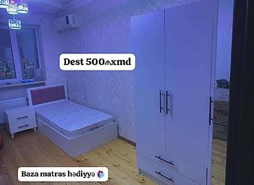 Uşaq/yeniyetmə otağı üçün mebel dəsti Tərkibi: - Tək nəfərlik çarpayı